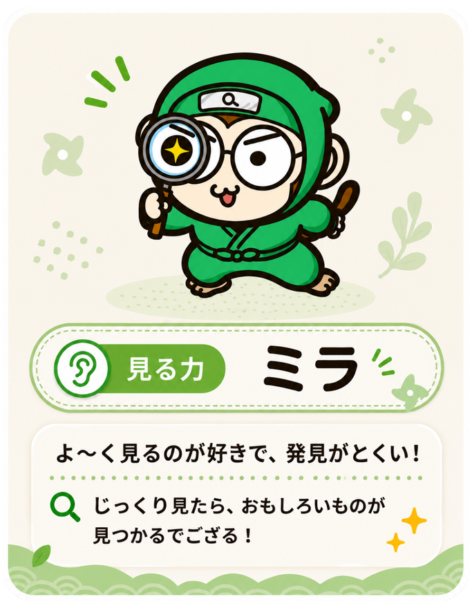 見る力 ミラ